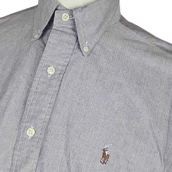 RALPH LAUREN Mens 16.5 - 34 Long Sleeve Light Purple Button Down Shirt - Picture 1 of 7